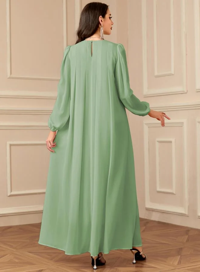 Take Two Women Embellished Balloon Sleeve Maxi Dress